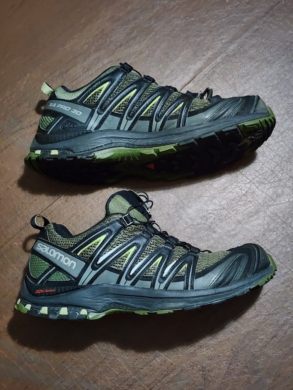 Salomon XA Pro 3D Trail Running Shoes - Olive Green & Black